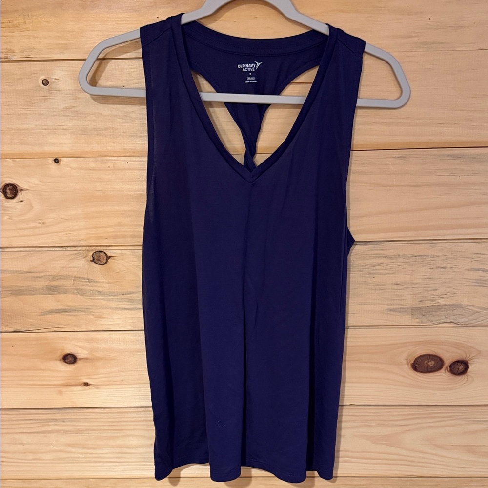 Old Navy Deep Navy V-Neck Racerback Tank